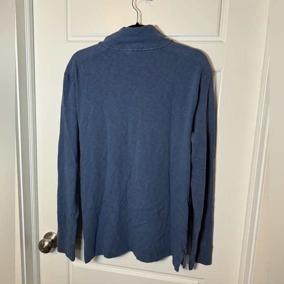 J.Crew Ringspun Jersey Half-Zip Pullover – Men's Size S in Washed Blue - Picture 2 of 6